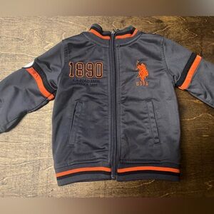 U.S. Polo Assn. Charcoal and Orange Kids Jacket